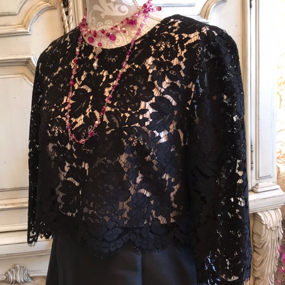 GIFTABLE 💜ELIZA J LITTLE BLACK DRESS LACE BODICE SPECIAL OCCASIONS VTG SZ 10 P - Picture 4 of 8